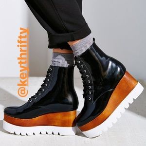 Jeffrey Campbell Black Krepper size 10m